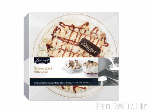 Gâteau glacé , prezzo 6.99 € per 675 g au choix, 1 kg = 10,36 € EUR. 
- Au ...