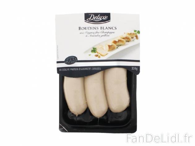 3 boudins blancs au Cognac fine Champagne et amandes grillées , prezzo 2.39 € ...