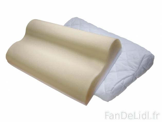 Oreiller ergonomique viscoélastique , prezzo 8.99 € per L&apos;unité 
- ...