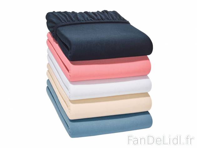 Drap-housse en jersey , prezzo 4.99 € per L&apos;unité au choix 
- Au choix ...