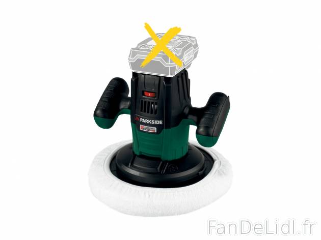 Polisseuse Parkside, X20VTeam, le prix 29.99 € 
- Pour polir et vitrifier facilement ...