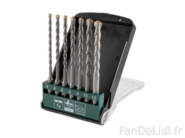 Forets pour marteau perforateur , le prix 4.99 € 
- Set de 7
- Emmanchement ...