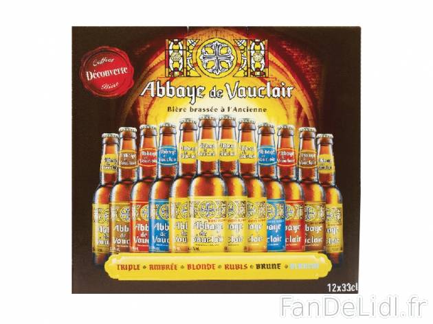 Sélection de 12 bières de dégustation Abbaye de Vauclair , prezzo 11.99 € per ...