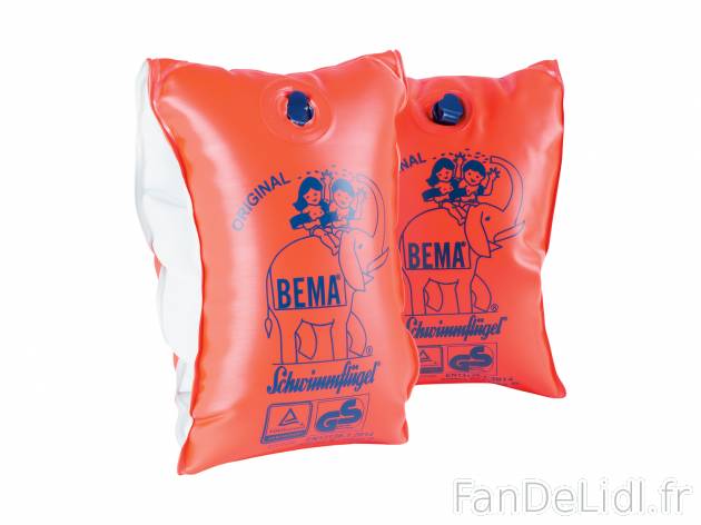 Brassards Bema, le prix 4.99 €  
-  De 1 à 6 ans
-  De 11 à 30 kg