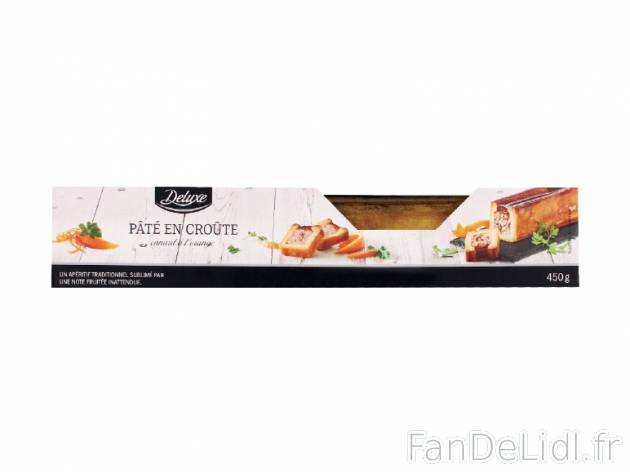 Pâté en croûte cocktail , prezzo 1.99 € per 450 g au choix, 1 kg = 4,42 € ...