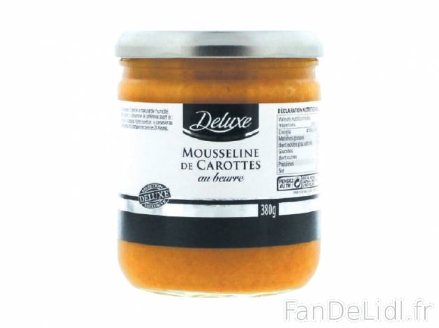 Mousseline , prezzo 2.29 € per 380 g au choix, 1 kg = 6,03 € EUR. 
- Au choix ...