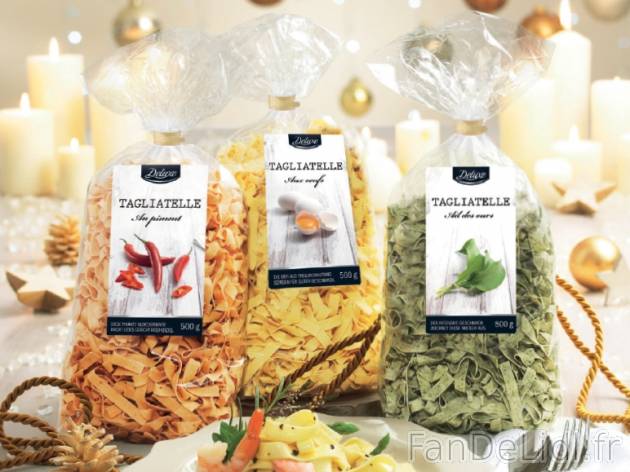 Tagliatelle , prezzo 1.99 € per 500 g au choix, 1 kg = 3,98 € EUR. 
- Au choix ...