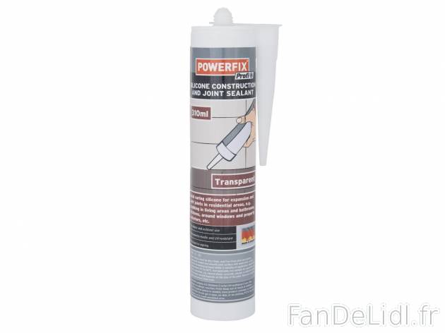 Silicone pour construction ou joints , prezzo 2.29 € per 310 ml 
- Usage intérieur ...