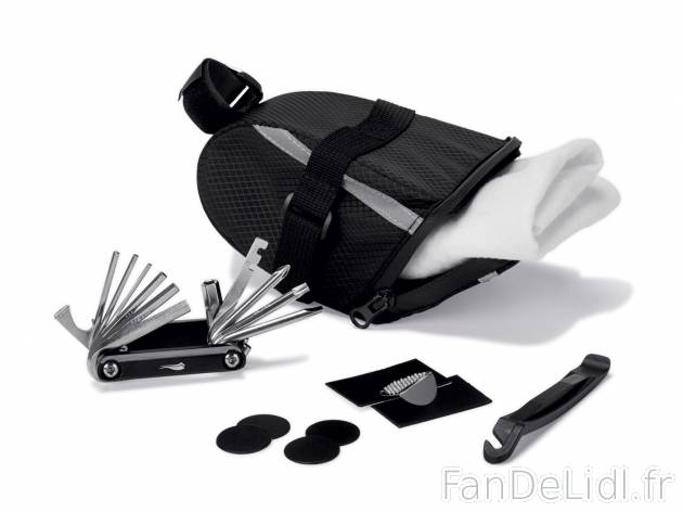 Outils ou mini-pompe pour vélo , le prix 7.99 € 
Au choix : 
 
Set d&apos;outils ...