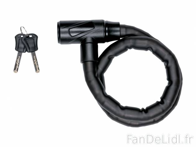Antivol de vélo , le prix 7.99 € 
Au choix : 
- Câble antivol blindé pour ...