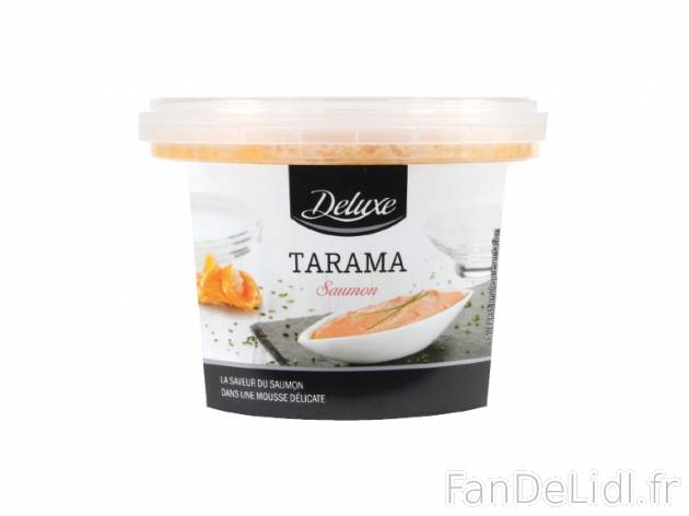 Tarama au saumon , prezzo 2.29 € per 250 g, 1 kg = 9,16 € EUR. 
- Inédit chez ...