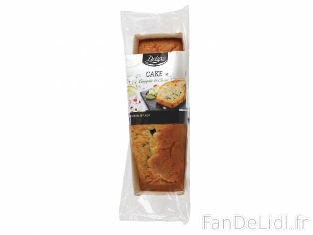 Cake courgette et chèvre , prezzo 1.99 € per 160 g, 1 kg = 12,44 € EUR. 
- ...