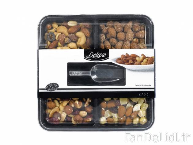 Plateau de fruits secs mélangés , prezzo 3.49 € per 275 g, 1 kg = 12,69 € ...