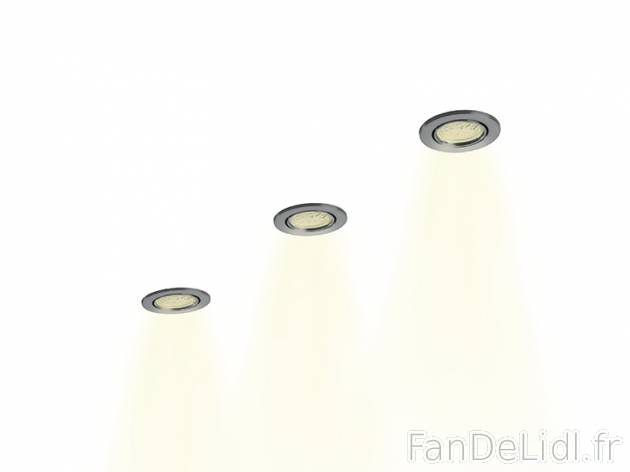 3 spots encastrables à LED , prezzo 14.99 € per Le lot au choix 
- Couleur de ...