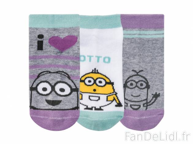 Socquettes fille , le prix 1.99 € 
- Lot de 3 paires
- Du 19-22 au 31-34 selon ...