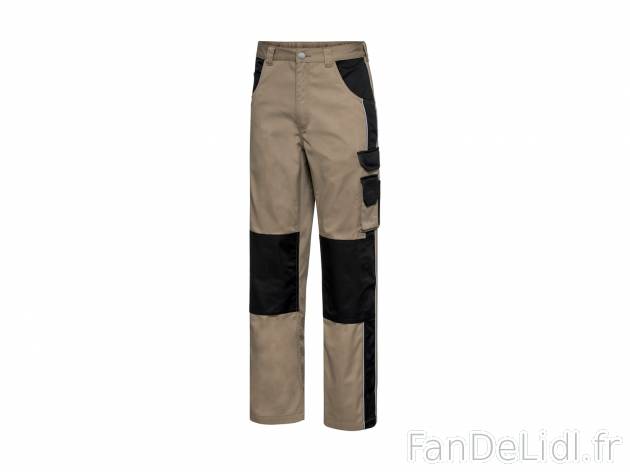 Pantalon de travail , le prix 12.99 € 
- Du 38 au 48.
- Ex. 65 % polyester et ...