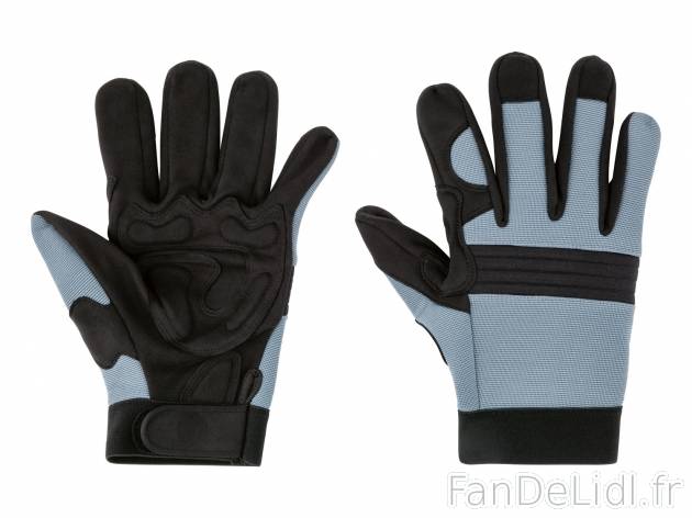 Gants de travail , le prix 6.99 € 
- Taille 8 à 11 selon modèle.
- Ex. dos ...