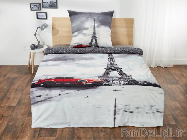 Parure de lit double face en coton , le prix 11.99 € 
- Fabriquée à partir ...