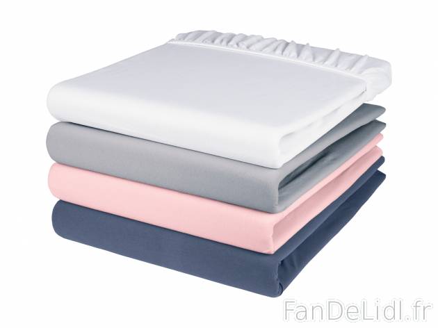 Drap-housse en jersey , le prix 3.99 € 
- Fabriqué à partir de matériaux garantis ...