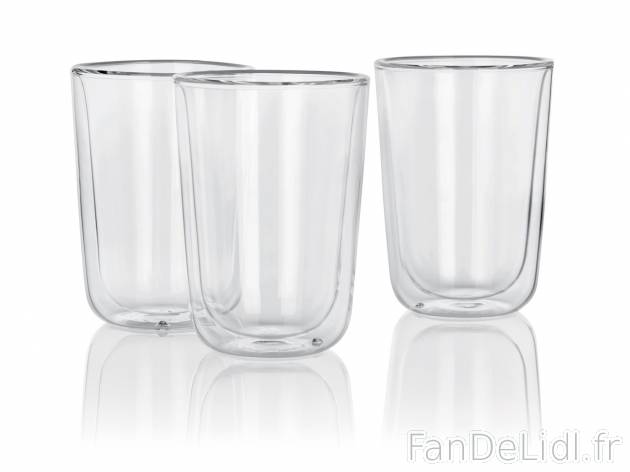 Verres à double paroi , le prix 6.89 € 
- Au choix : pour latte macchiato, max. ...