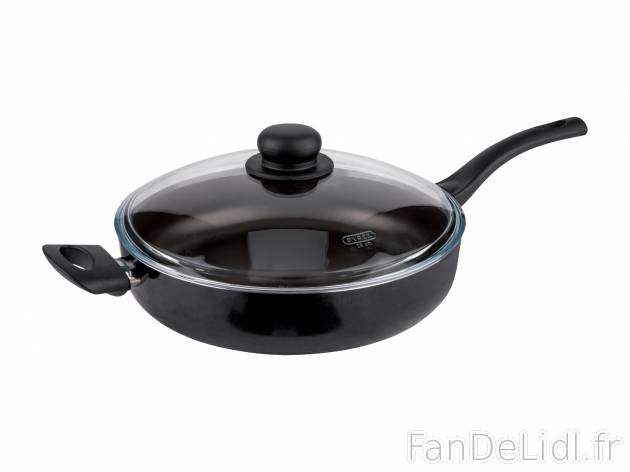 Sauteuse en aluminium avec couvercle , le prix 11.99 € 
- Ø env. 28 cm
- Couvercle ...