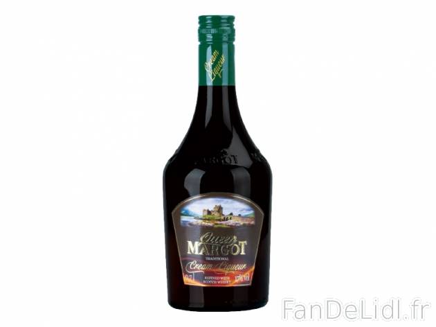 Queen Margot liqueur à la crème de Whisky , prezzo 5.99 € per 70 cl, 1 L = 8,56 ...