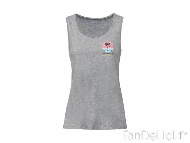 Débardeur , le prix 3.99 € 
- Du S au XL selon modèle.
- Ex. 90 % coton et ...