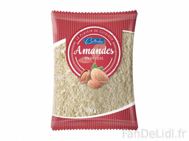 Amandes en poudre , prezzo 2.99 € per 200 g, 1 kg = 14,95 € EUR.