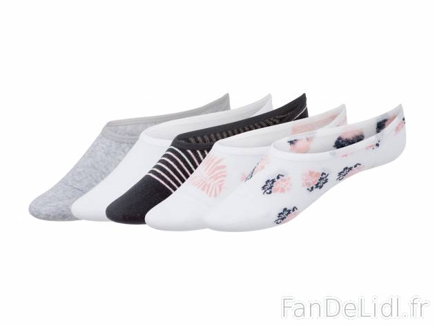 Protège-pieds femme , le prix 3.99 € 
- Du 35/38 au 39/42 selon modèle.
- ...