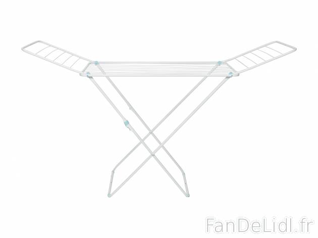 Étendoir à linge , le prix 9.99 € 
- Env. 54,5 x 106 x 179 cm (l x h x L)
- ...