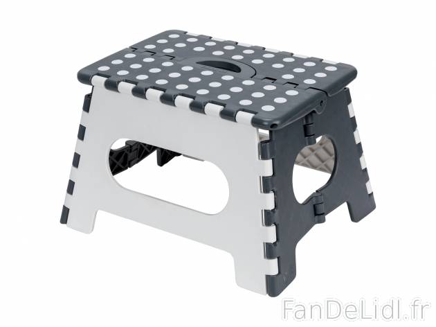 Marchepied pliant , le prix 6.99 € 
- 150 kg max.
- Facile à ranger
- 2 coloris ...