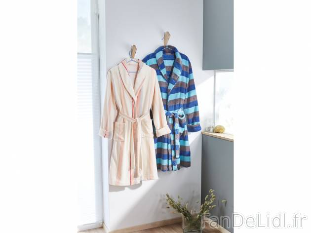 Peignoir homme ou femme en microfibre , le prix 9.89 &#8364; 
- Homme : du M ...