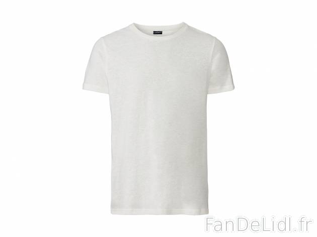 T-shirt en lin , le prix 6.99 € 
- Du S au XL selon modèle.
- Ex. 53 % lin ...