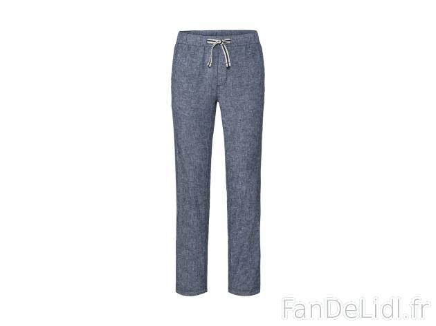 Pantalon en lin , le prix 9.99 € 
- Du 40 au 48 selon modèle.
- Ex. 55 % lin ...