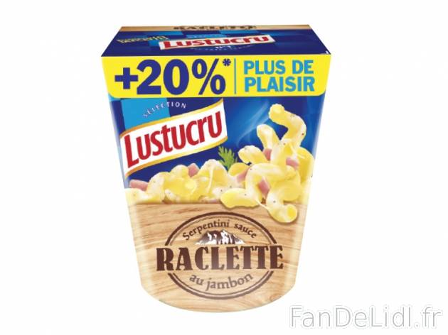Lustucru lunch , prezzo 3.99 € per Soit le lot de 2 x 360 g au choix, 1 kg = 5,54 ...