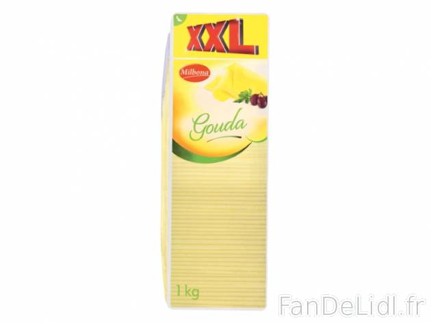Gouda en tranches , prezzo 3.79 € per La barquette de 1 kg 
- Prix normal pour ...