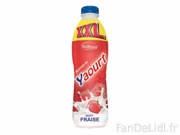 Boisson au yaourt , prezzo 1.09 € per La bouteille de 1 kg au choix 
- 750 g ...