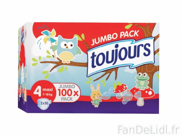 Couches-culottes , prezzo 12.99 € per Le paquet 
- 100 couches dont 10 GRATUITES ...