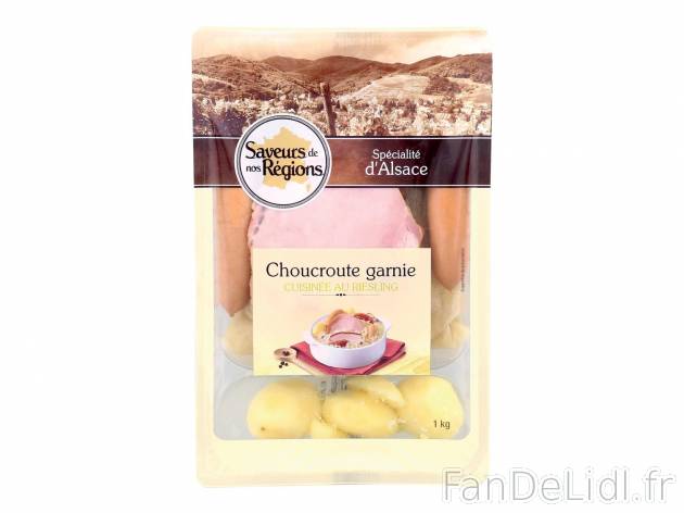 Choucroute garnie cuisinée au Riesling1 , prezzo 3.99 € per La barquette de 1 ...