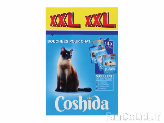 Bouchées pour chat , prezzo 2.89 € per 1,4 kg au choix, 1 kg = 2,06 € EUR. ...