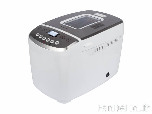 Machine à pain , le prix 49.99 € 
- 850 W
- Hublot pour contrôler la cuisson
- ...