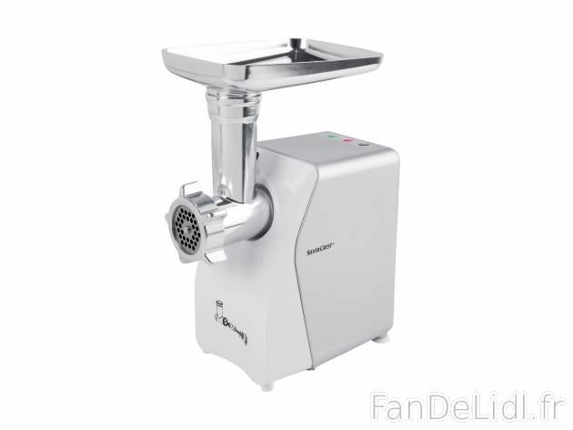 Hachoir à viande électrique , le prix 39.99 € 
- Plateau de remplissage avec ...
