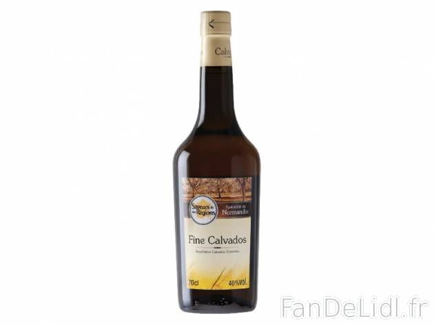 Fine Calvados AOC , prezzo 13.95 € per 70 cl, 1 L = 19,93 € EUR.