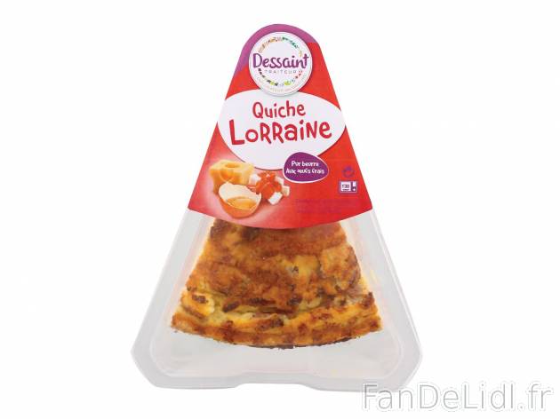 Quiche lorraine avec pur buerre aux oeufs frais , prezzo 1.69 € per 180 g
