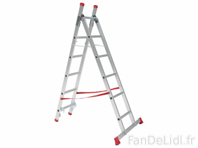 Échelle multifonction en aluminium , le prix 44.99 € 
- 4 en 1 : UTILISABLE ...