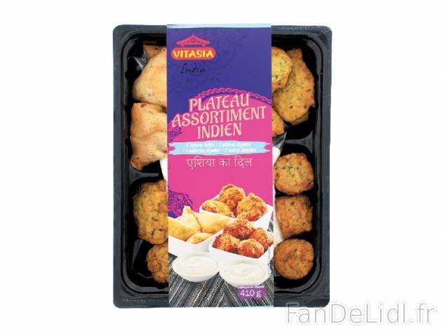 Plateau indien , prezzo 3.49 € per 410 g, 1 kg = 8,51 € EUR. 
- Composé de ...