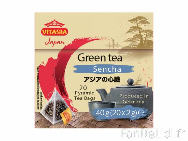 Thé vert japonais , prezzo 1.49 € per 40 g au choix, 1 kg = 37,25 € EUR. 
- ...