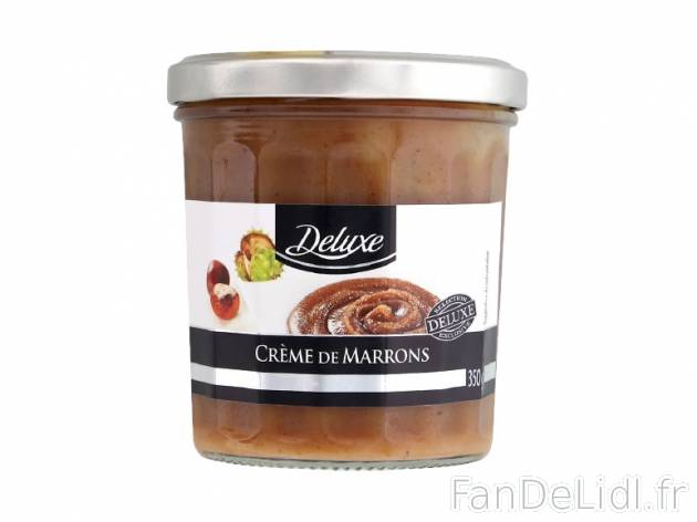 Crème de marrons , prezzo 1.69 € per 350 g, 1 kg = 4,83 € EUR.
