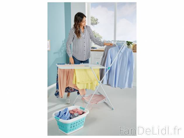 Étendoir à linge , le prix 17.99 € 
- Env. 115 x 61 x 127 cm (L x l x h)
- ...