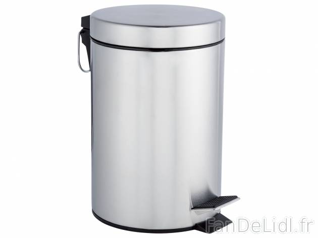 Poubelle de salle de bains , le prix 5.99 € 
- Env. 17 cm x 26 cm (Ø x h)
- ...